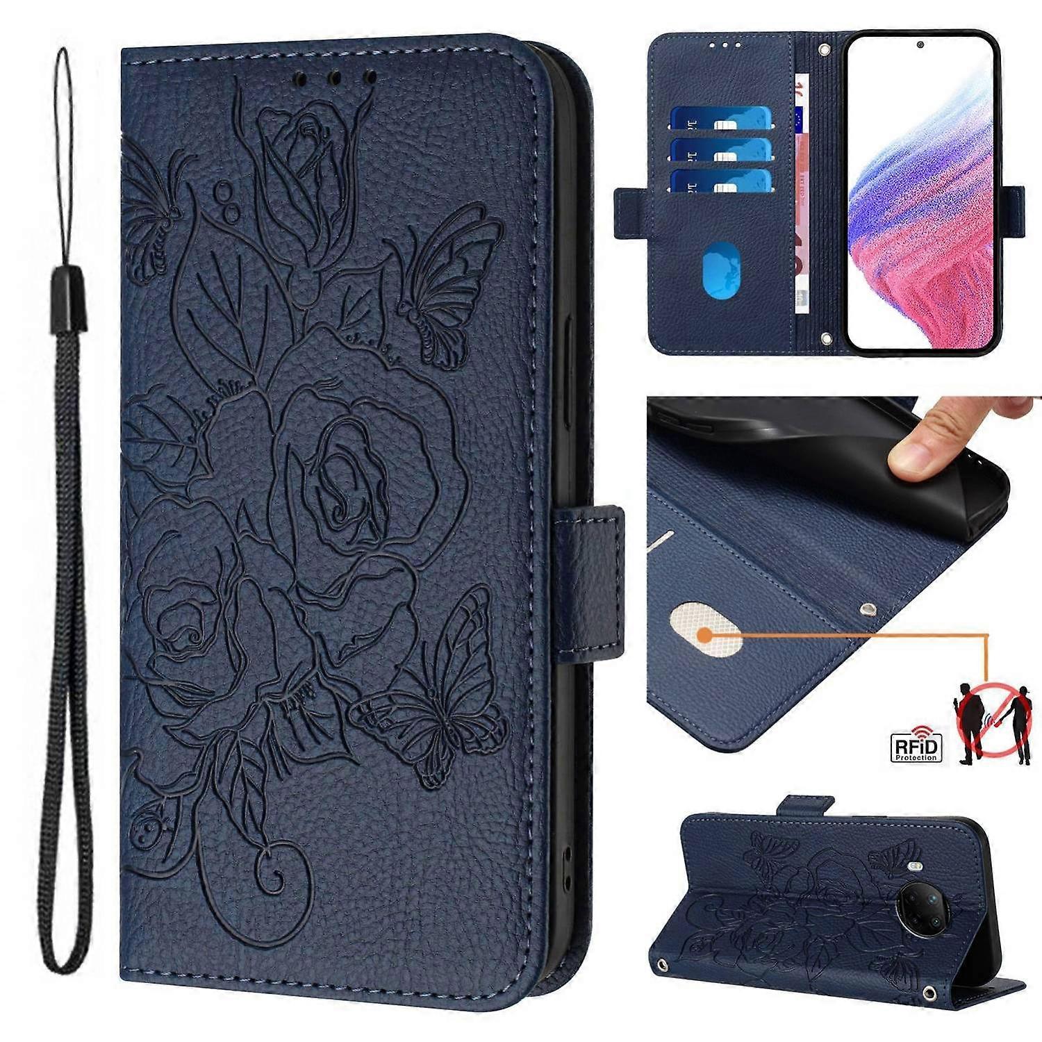RFID Leather Case For Xiaomi Mi 10T Lite 5G