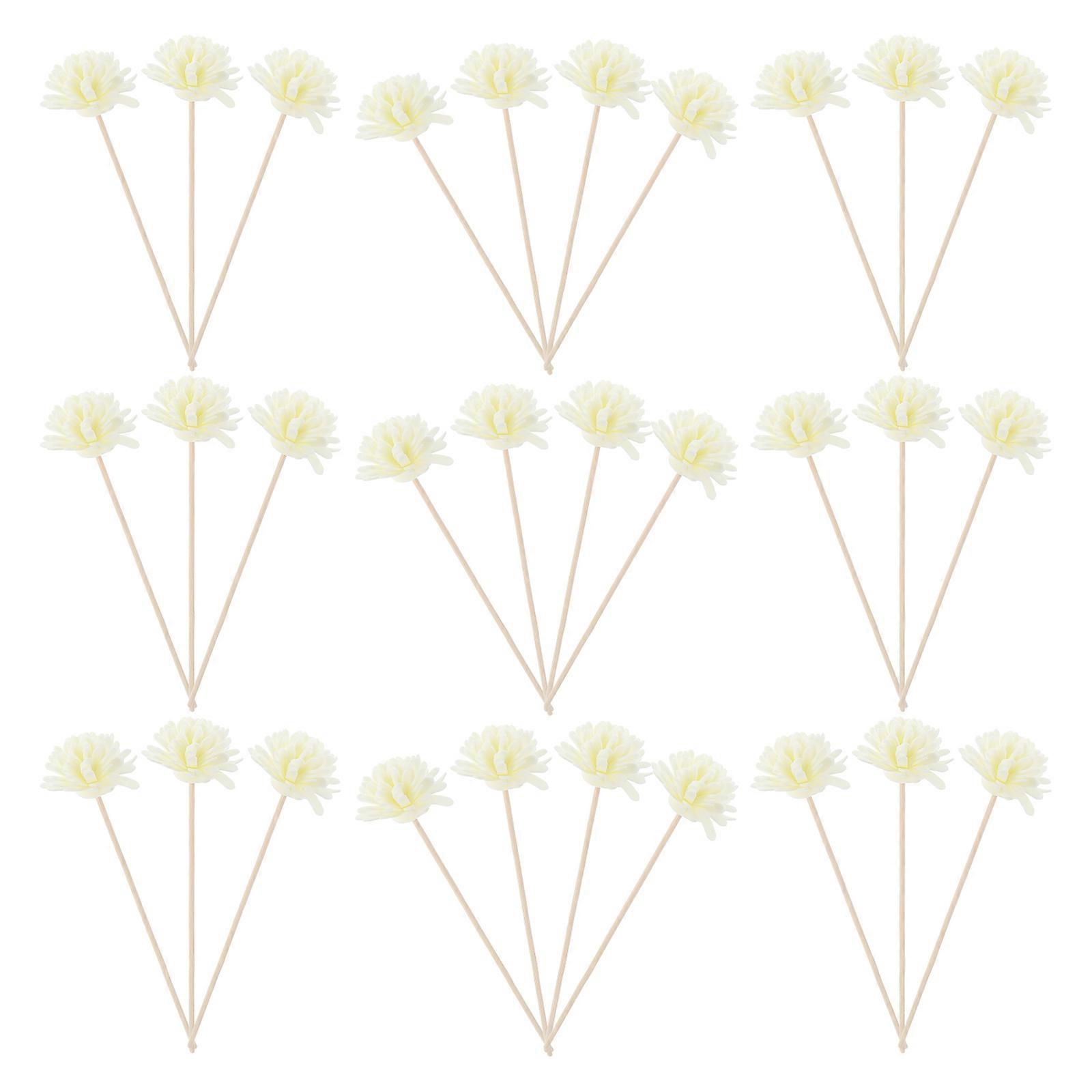 30pcs Rattan Flower Sticks Natural Fragrance Diffuser Aroma Oil Diffuser Flower