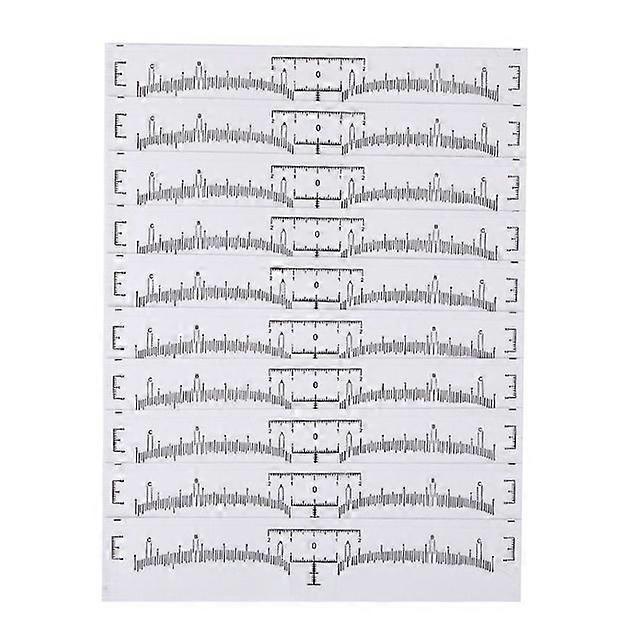 Disposable 50pcs-Lot Eyebrow Ruler Sticker Adhesive Microblading Guide Permanent Makeup Tool