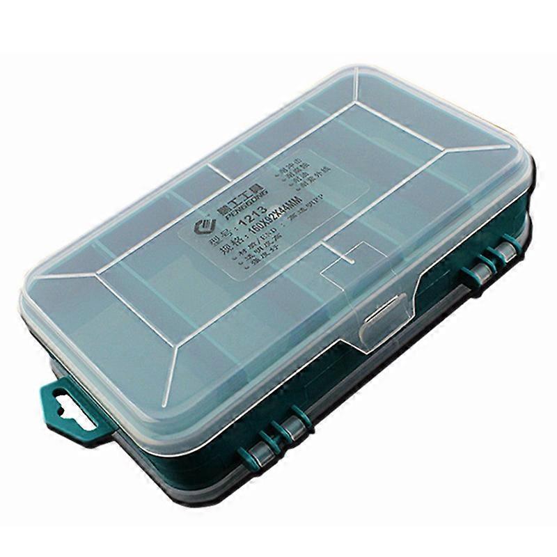 PENGGONG 13 Grids Tool Box Double-Side ToolBox Organizer Box Multifunction Tool Case For Small Comp