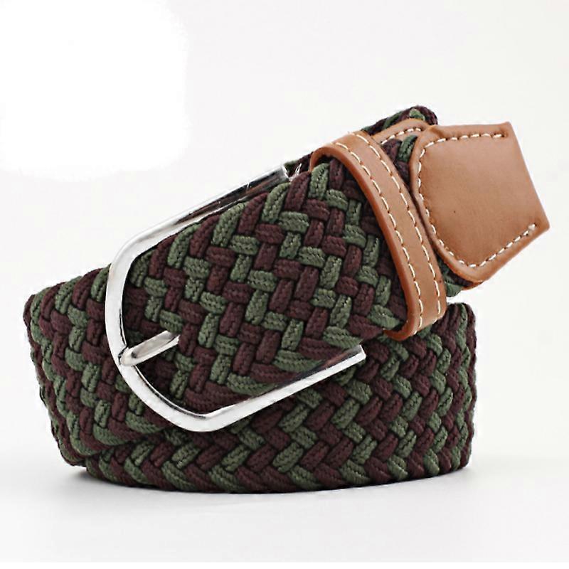 Sekavärikudotut joustavat punotut vyöt miehille ja naisille Muoti Elastiset 105cm vyöt