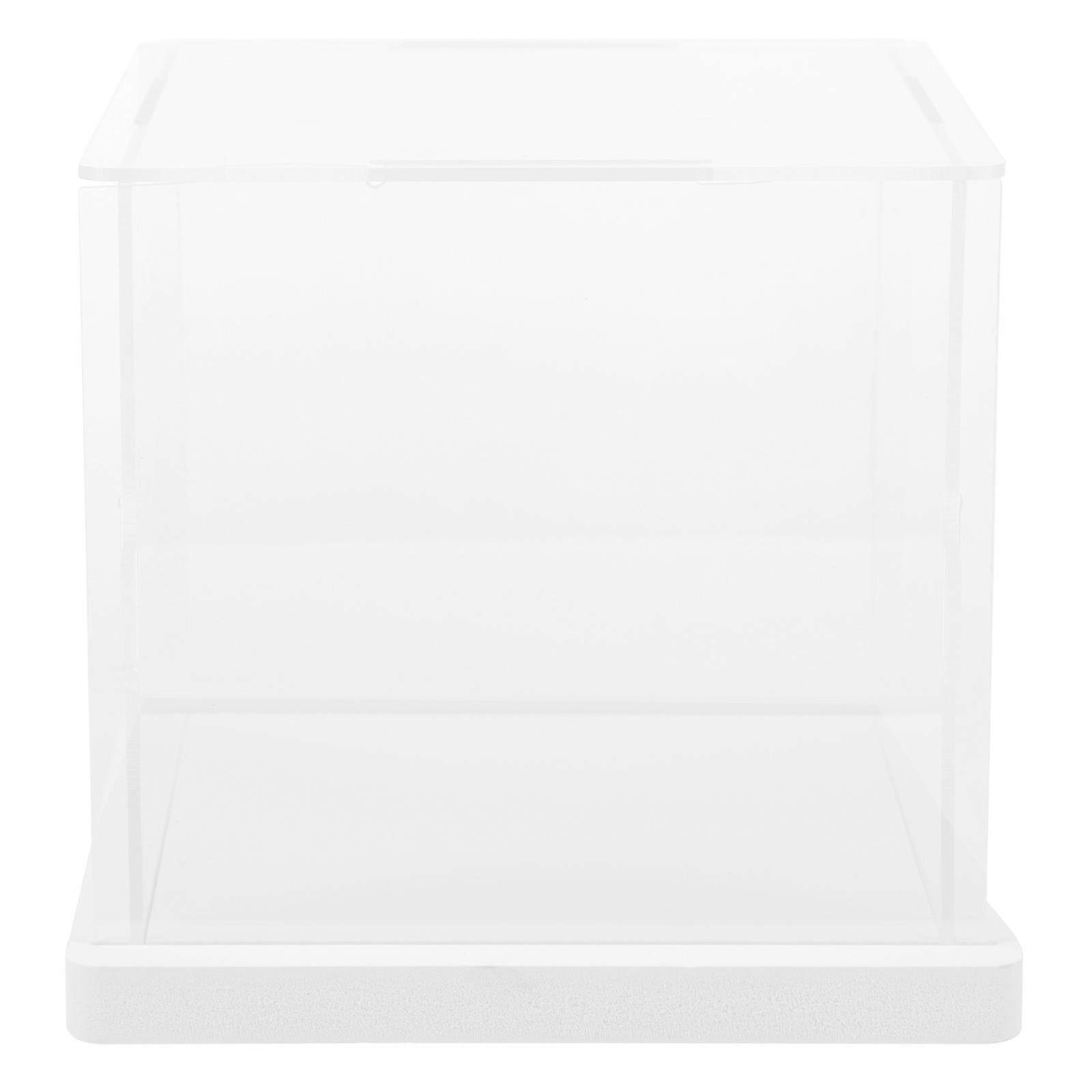 1 Set Baseball Display Box Tabletop Baseball Case Transparent Baseball Holder