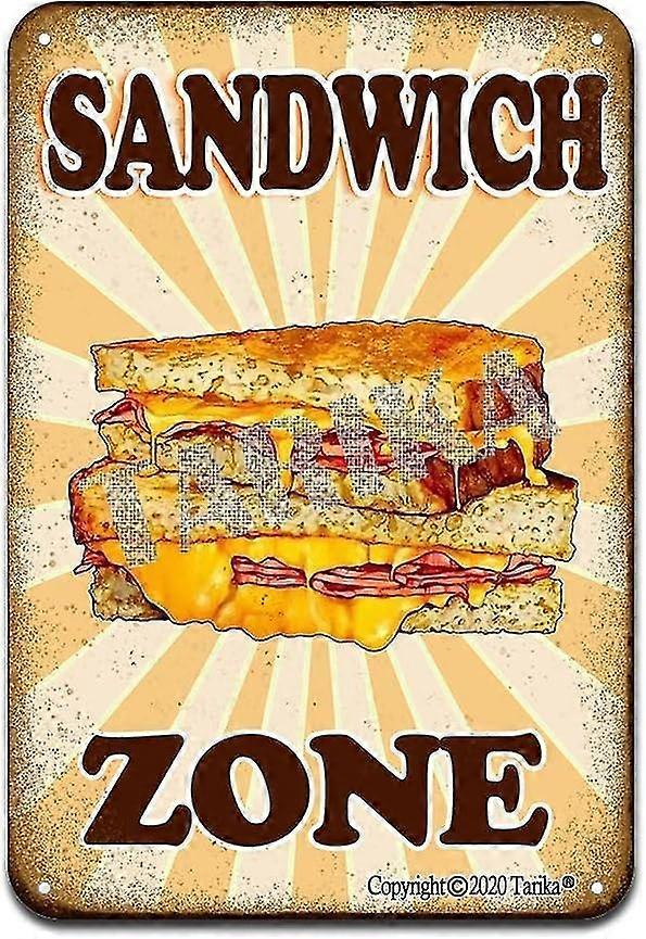 ساندويتش زون الحديد ملصق اللوحة القصدير تسجيل خمر ديكور الحائط لمقهى بار حانة ديكور البيرة المنزلية