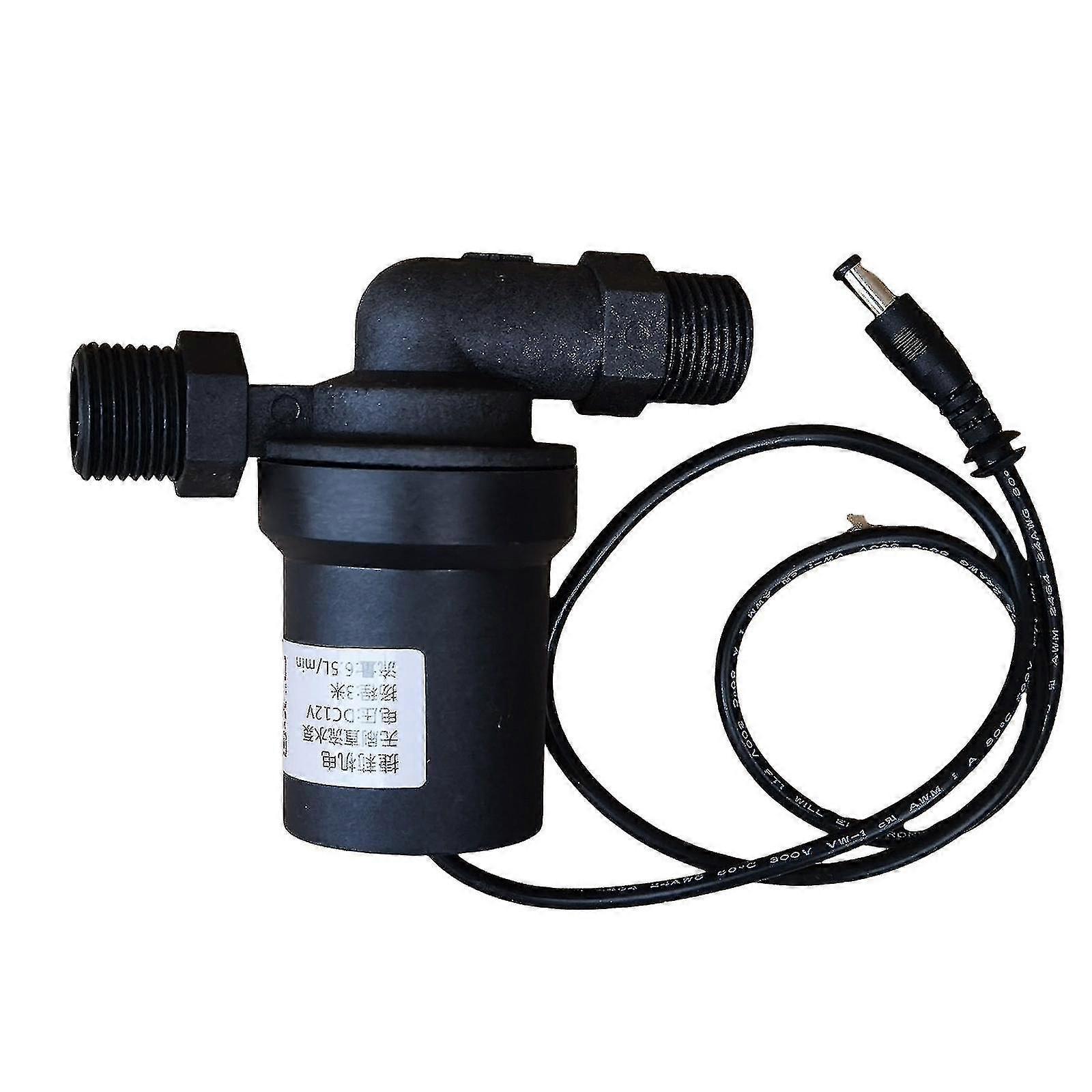 12V DC Solar Hot Circulation Pump 650L/H 1/2" Couplers
