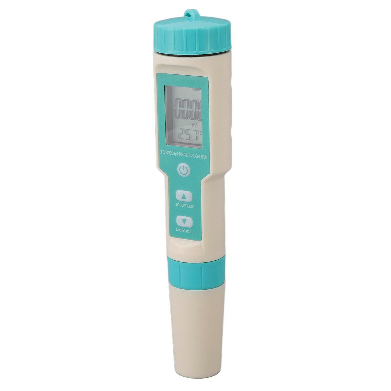 Accurate 7 in 1 Digital Water Testing Pen - ORP PH TDS TEMP EC Salinity SG