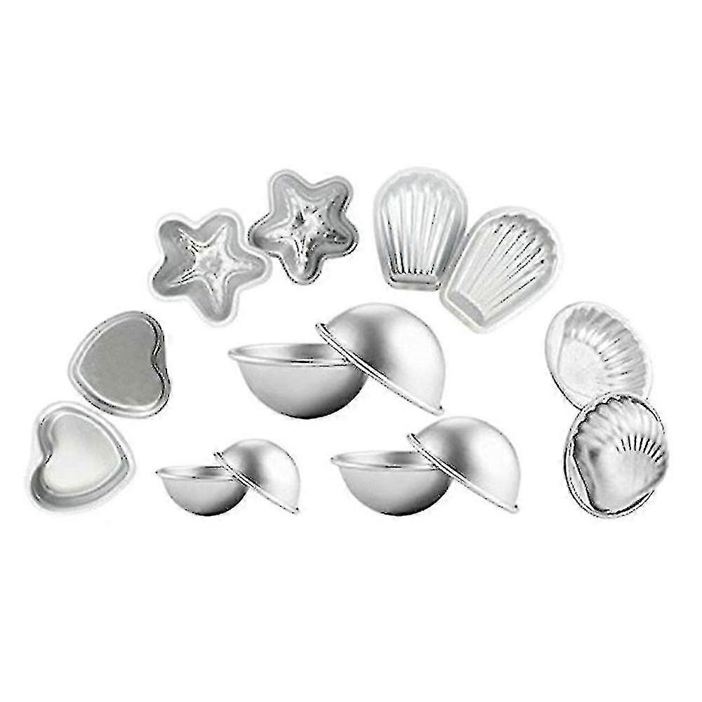 حمام قنبلة قوالب مجموعة من 16 DIY Fizzies / حمام قنبلة العفن الفولاذ المقاوم للصدأ حمام قنبلة العفن مجموعة