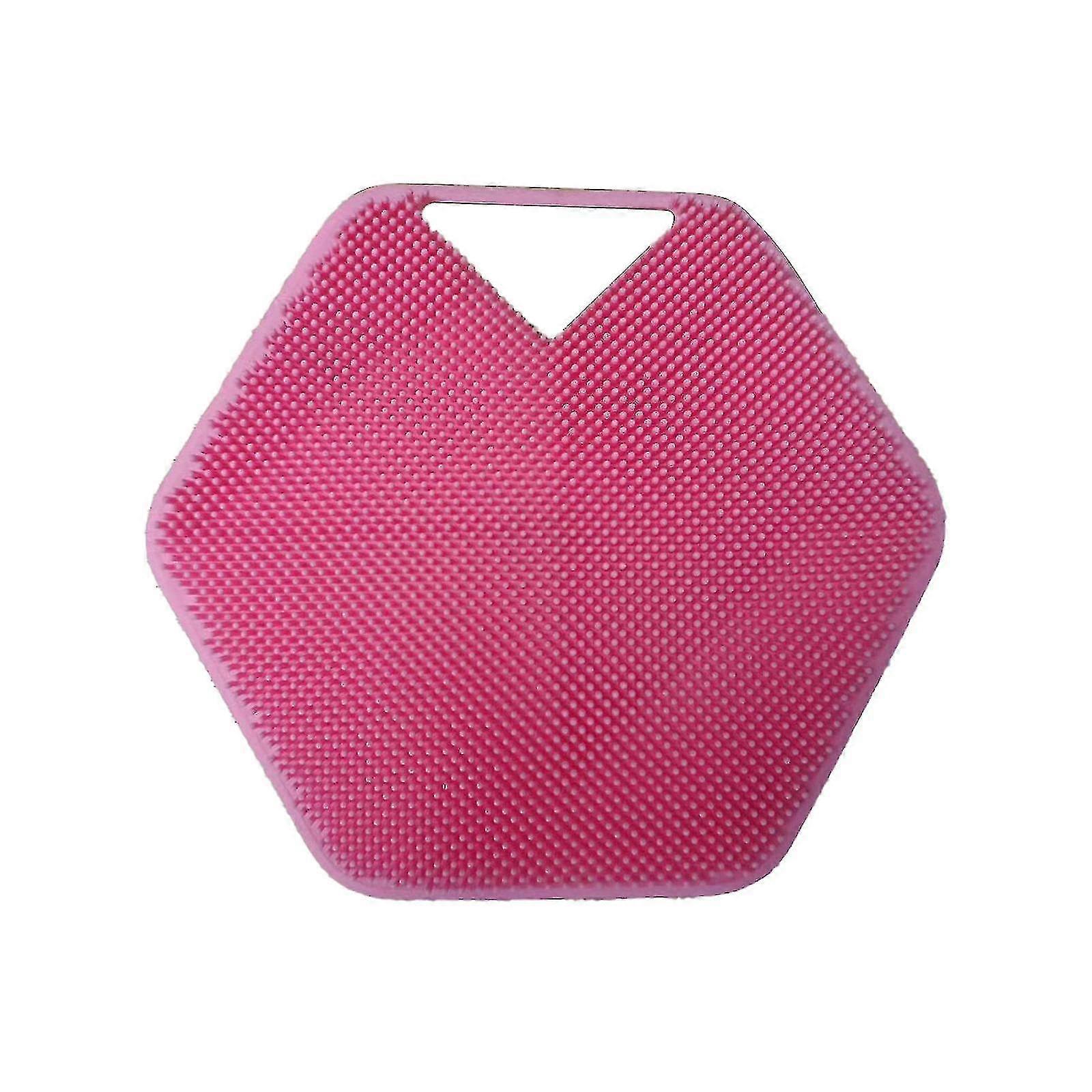 Silicone Toiletry , Shower & Bathroom Accessory - Features Silicone-grip Technology, Removable & Reusable Bath Brush
