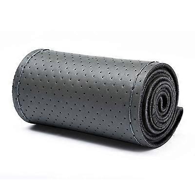 38cm Steering Wheel Covers soft Artificia Leather braid on the steering-wheel of Car With Needle and Thread Interior accessories