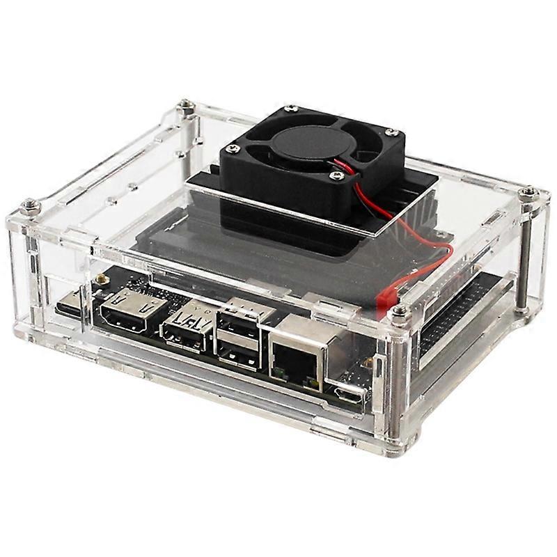 Clear Acrylic for Case with Cooling Fan  for Jetson for Nano B01 Version
