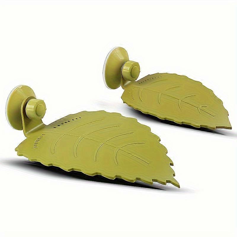 1pc Turtle Basking Platform With Suction Cup, Plastic Reptile Ramp Shelter, Leaf Design, Resting Terrace For Pet Aquatic Turtles, Floating Island Deco