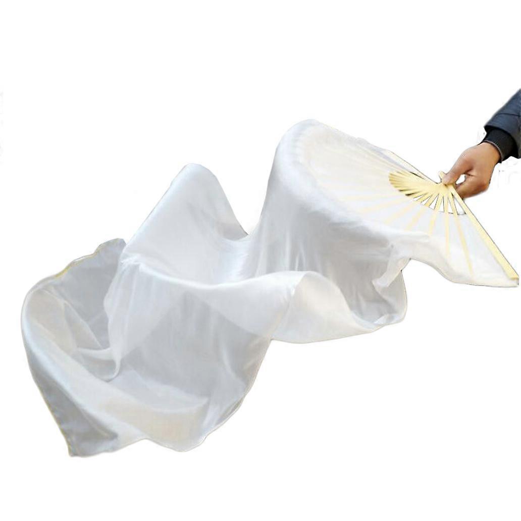 1,5 M Simulering silke mage dans dans fläkt gradient färg orientalisk dans fläkt satin fläkt dans kostym