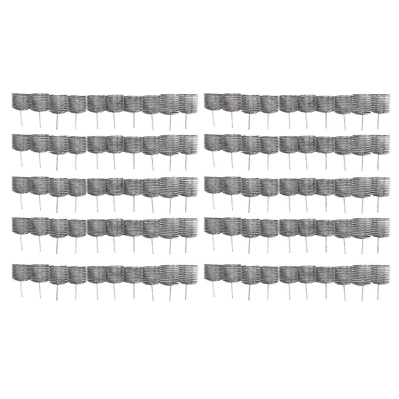 100PCS Stainless Steel Column Shape Fertilizer Mesh Basket Tools for Garden Nursery