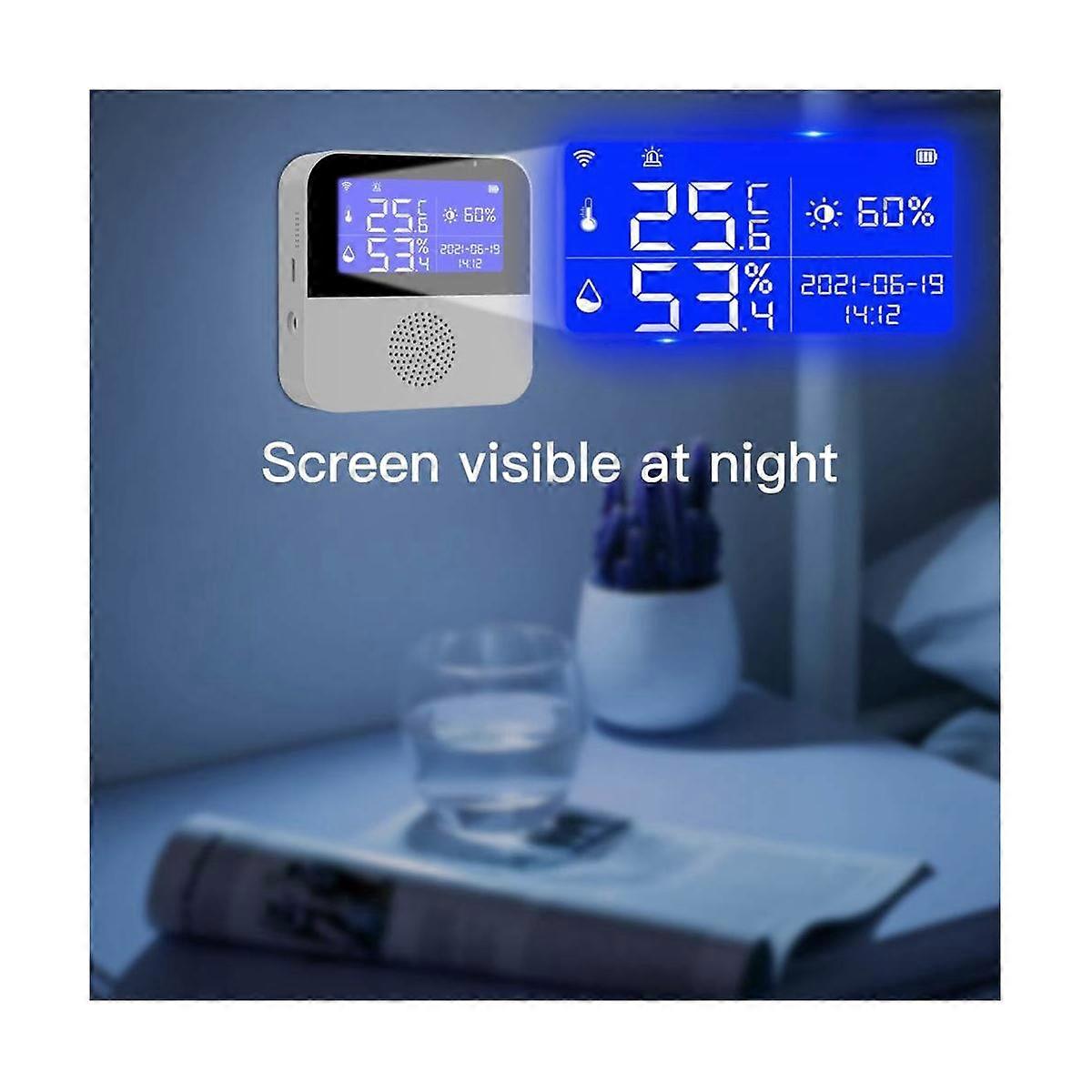 Smart Wifi Temperature Humidity Sensor Doodle Temperature and Humidity Meter Home Dual Temperature