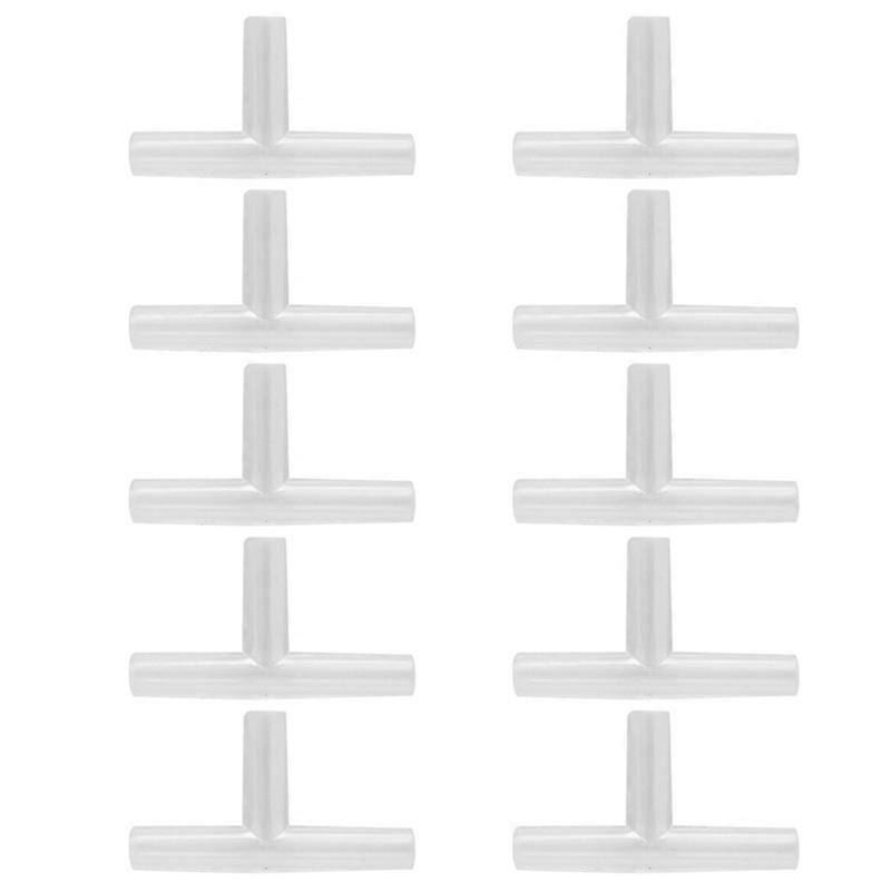 10個の水族館3ウェイTコネクタチューブエアバルブ魚用タンク酸素用