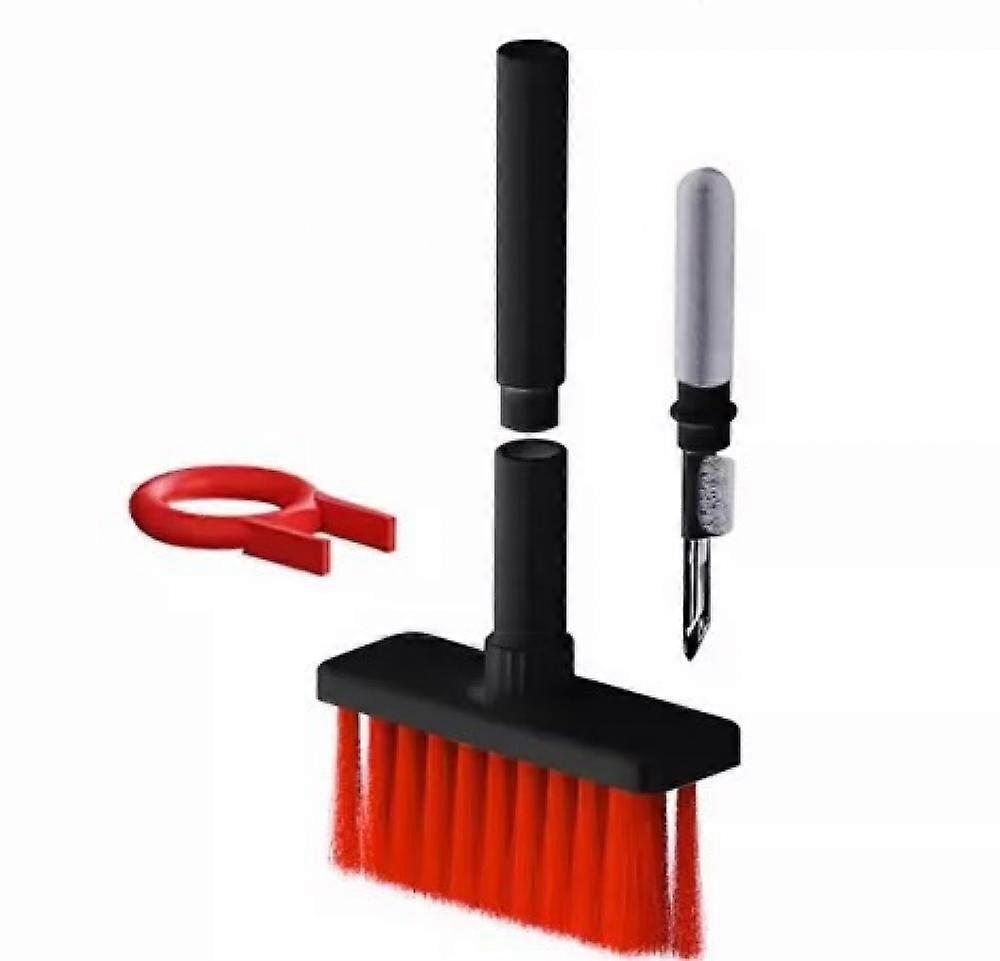 5-piece Electronics Cleaner for Keyboards, Headphones, Red Black