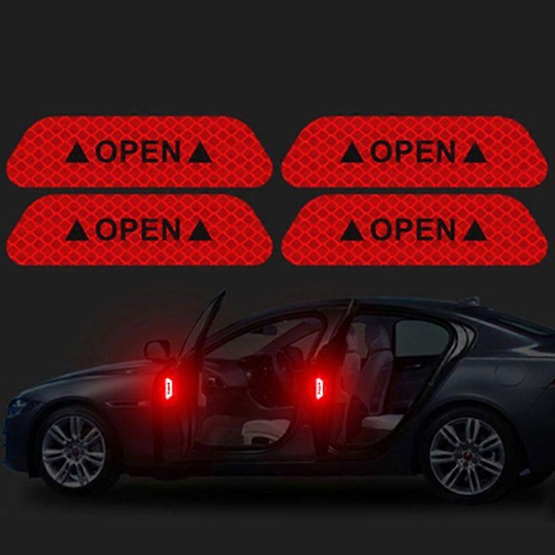 Car Open Reflective Tape Warning Mark sticker for Mazda Demio 2 3 5 6 M2 M3 M5 M6 CX-5 CX-7 CX-9 RX-8 MX5 MPV