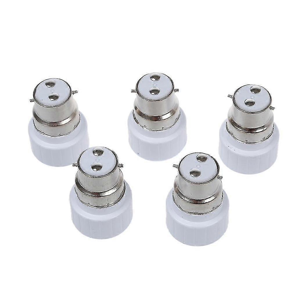 B22 To E14/27 Lamp Light Bulb Base Socket Converter Adaptor 5 Pack