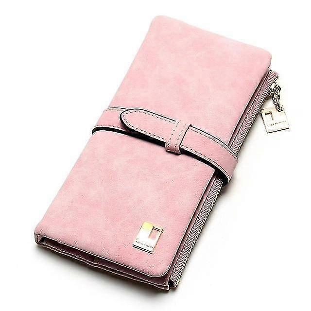 Long Design Pu Leather Drawstring Two Fold Wallet