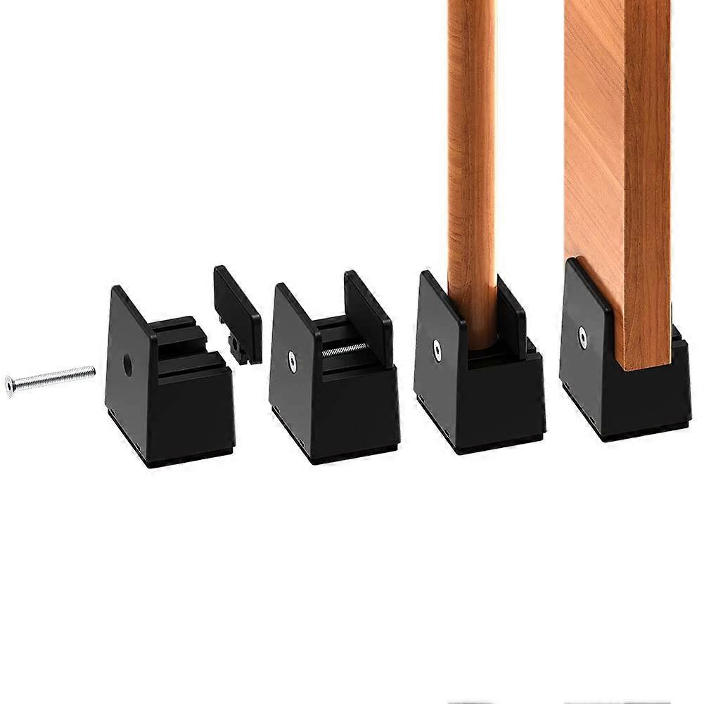Riser de cama de 2 polegadas de parafuso ajustável, riser de móveis 5 cm adequado para espessura do pé da cama de 0 a 1,5 polegadas