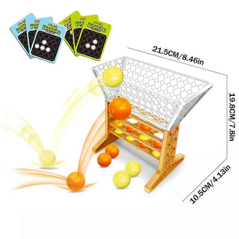 2-4 Players Bounce Off Game Table Ball Jumping Card Shape Interactive Party Board Games Educational Toys Children
