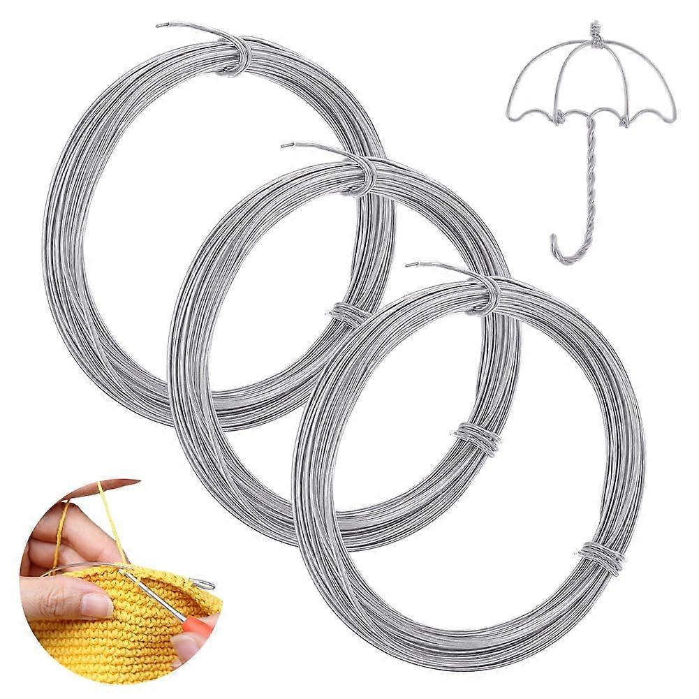 Round Iron Wire with Plastic Coated Silver 2mm about 10.94 Yards(10m)/Bundle