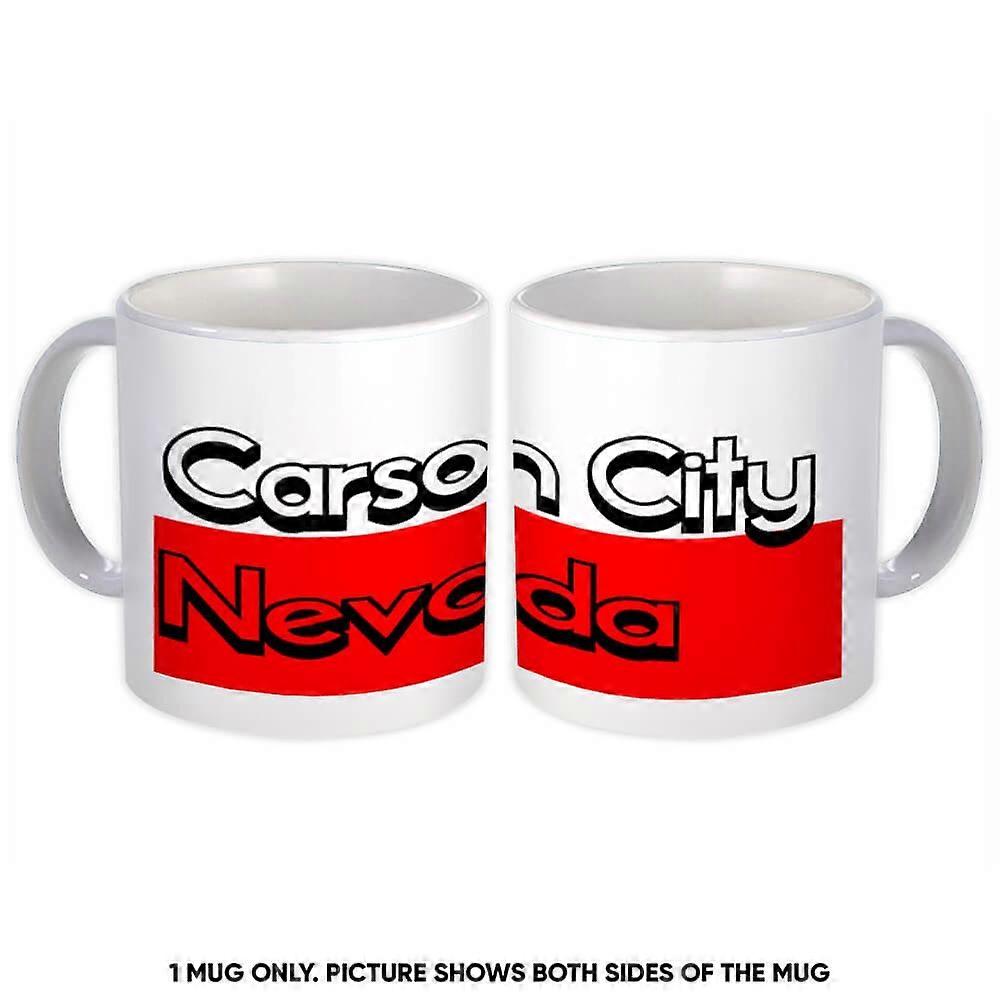 Gift Mug: Carson City Nevada Rectangle