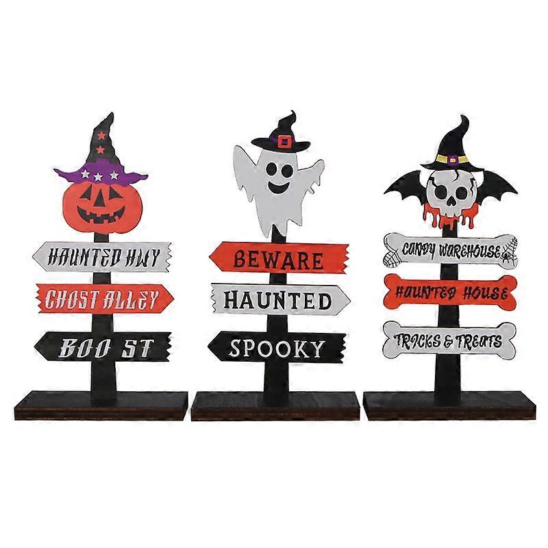 Helt ny 3PCS Halloween Ghost gresskar dekorasjon