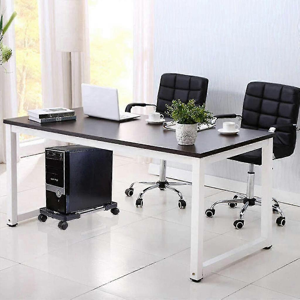 Mobile Cpu Computer Tower Desktop Bracket Cooling Base Pulley Chassis Bracket Adjustable Shelf