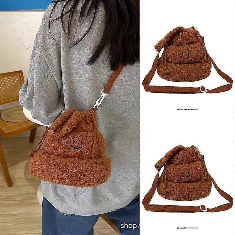 Fun Shit Handheld Crossbody Plush Bag