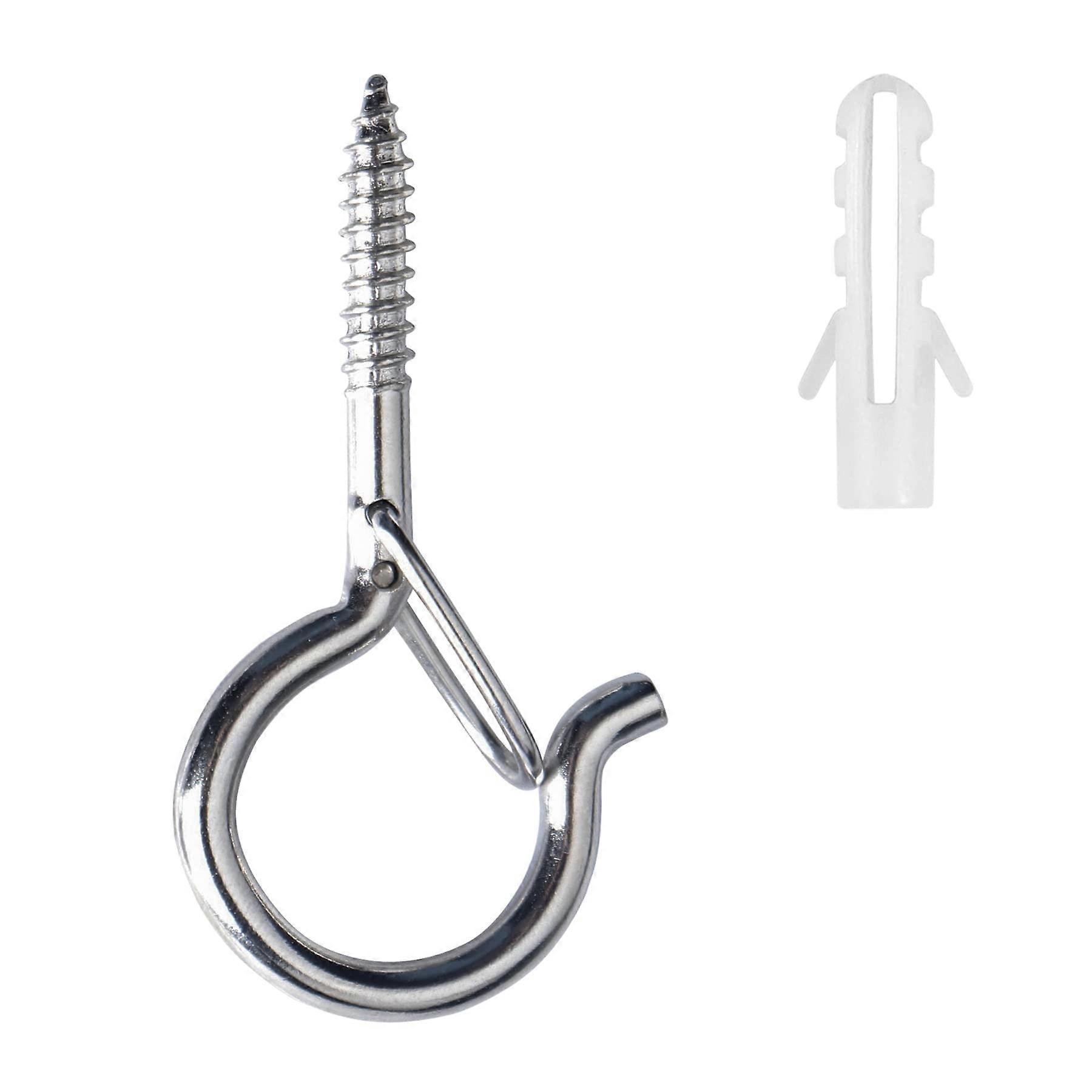 Q-Hanger Confezione da 20 ganci a vite per appendere a parete o a soffitto con fibbia di sicurezza per Capodanno, casa