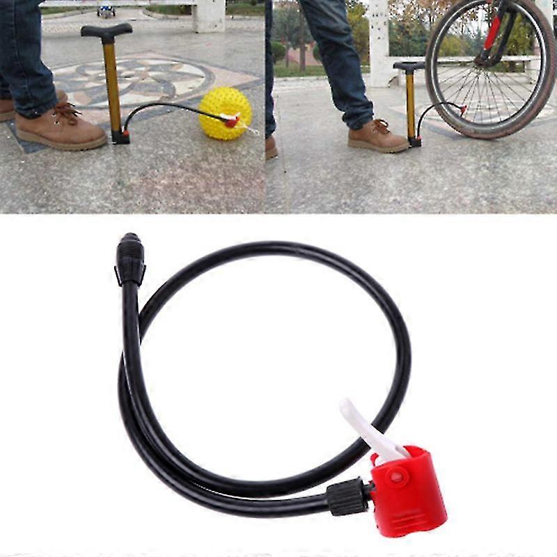 Bike Tyre Hand Air Pump Inflator Replacement Hose Tube Rubber Bicycle Accessory