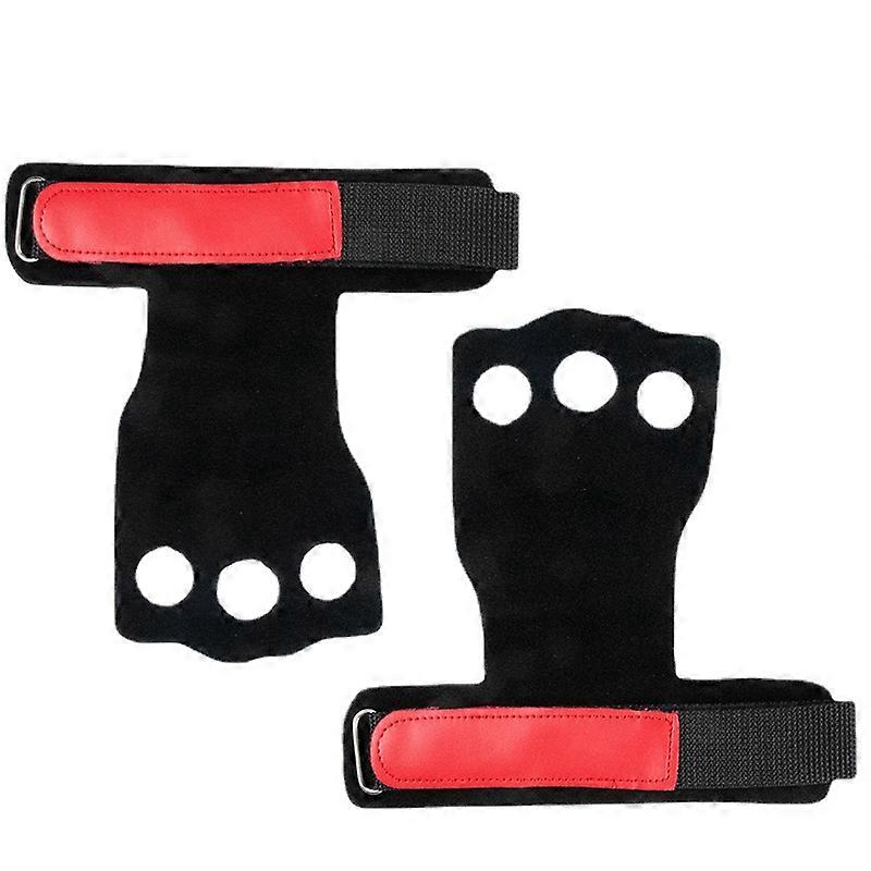 الصالة الرياضية رفع الأثقال قفازات 3 ثقوب جلد قبضة الجمباز الفني Crossfit قبضة سحب المنبثقة منع بثور اليد مزق