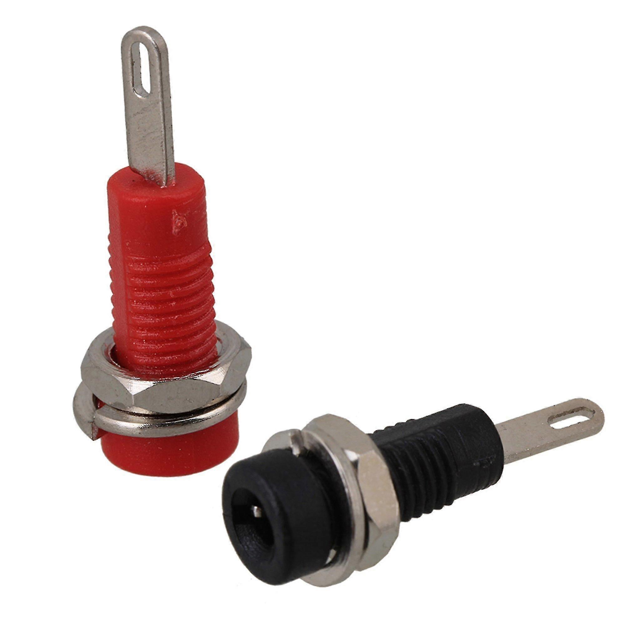 10pcs Binding Post Socket 2mm Panel Mount Probe + Red