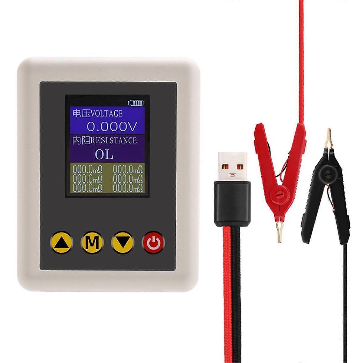 TS4520 AC 4-Wire Voltage Resistance Tester 1.77inch TFT Display Battery Resistance Tester with Type