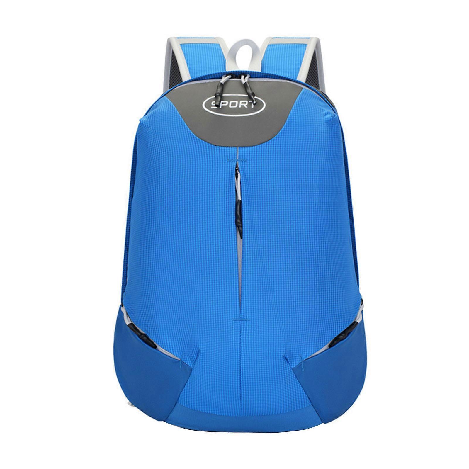 Practical Hiking Rucksack with Comfortable Strap Large Backpack Breathable Rucksack for Outdoor Enthusiast sky blue