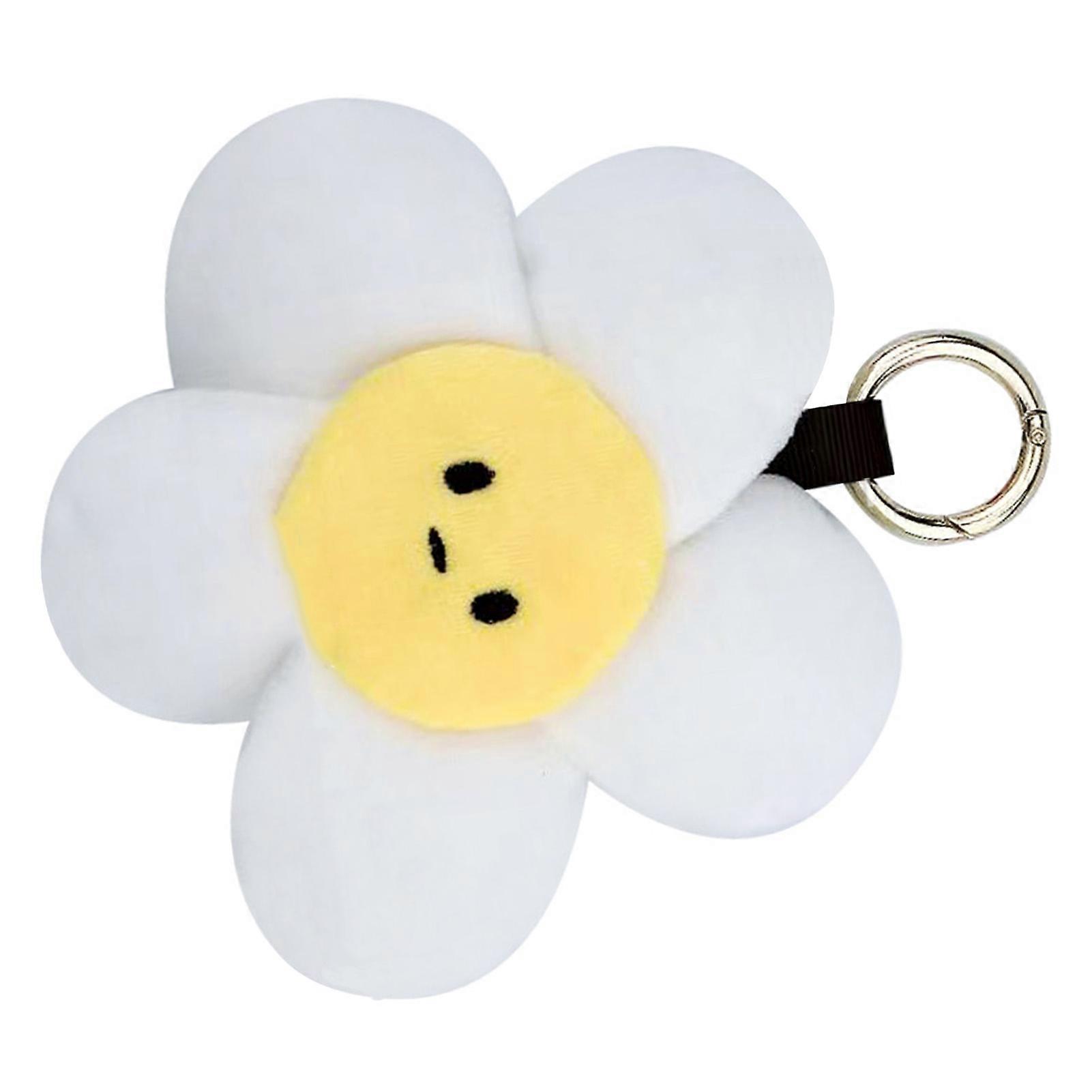 Sun Flower Plush Keychain PP Cotton Portable Sun Flower Plush Keychain Accessory for Backpack