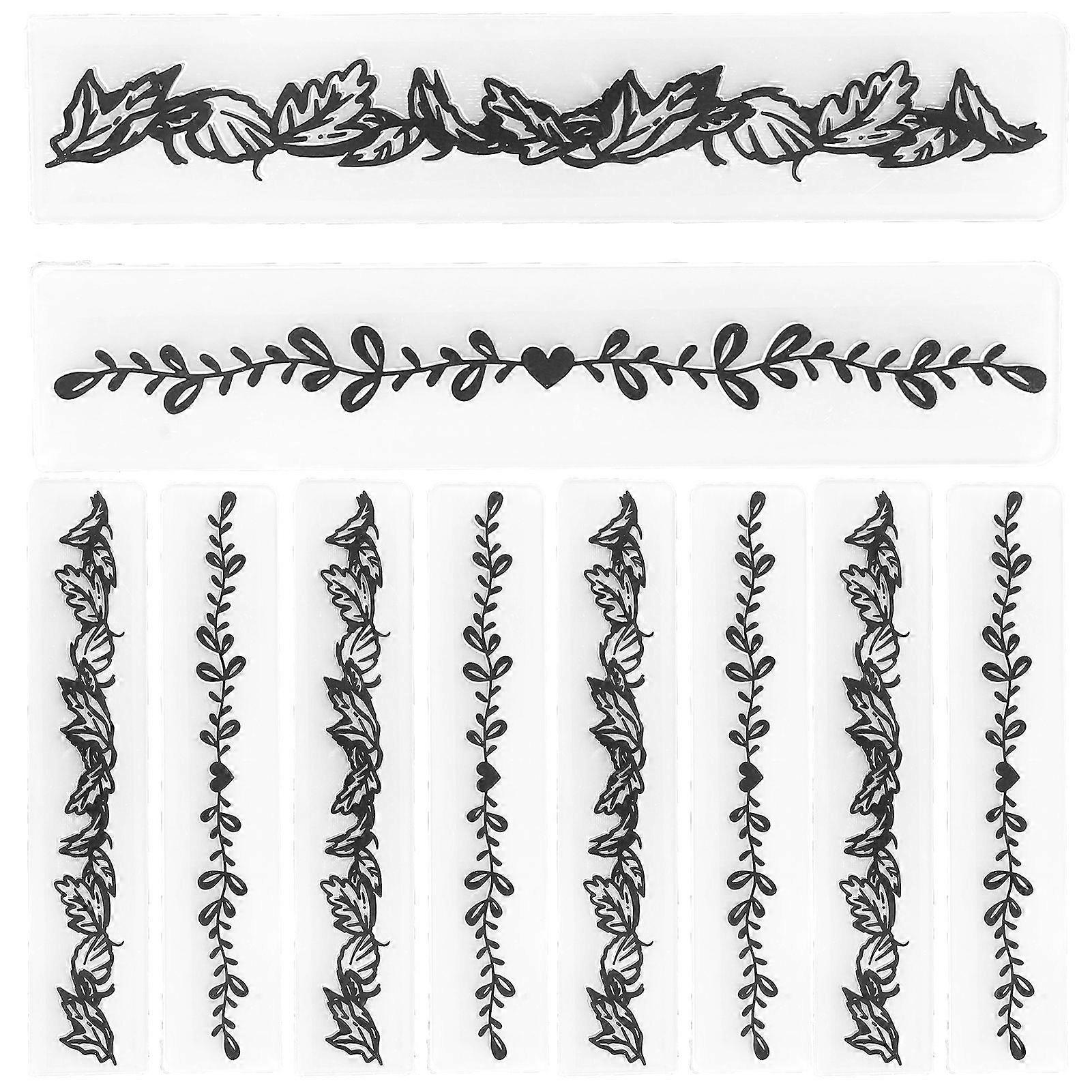 10Pcs Plastic Embossing Folders Embossed Template DIY Card Making Scrapbooking Paper Craft Tool