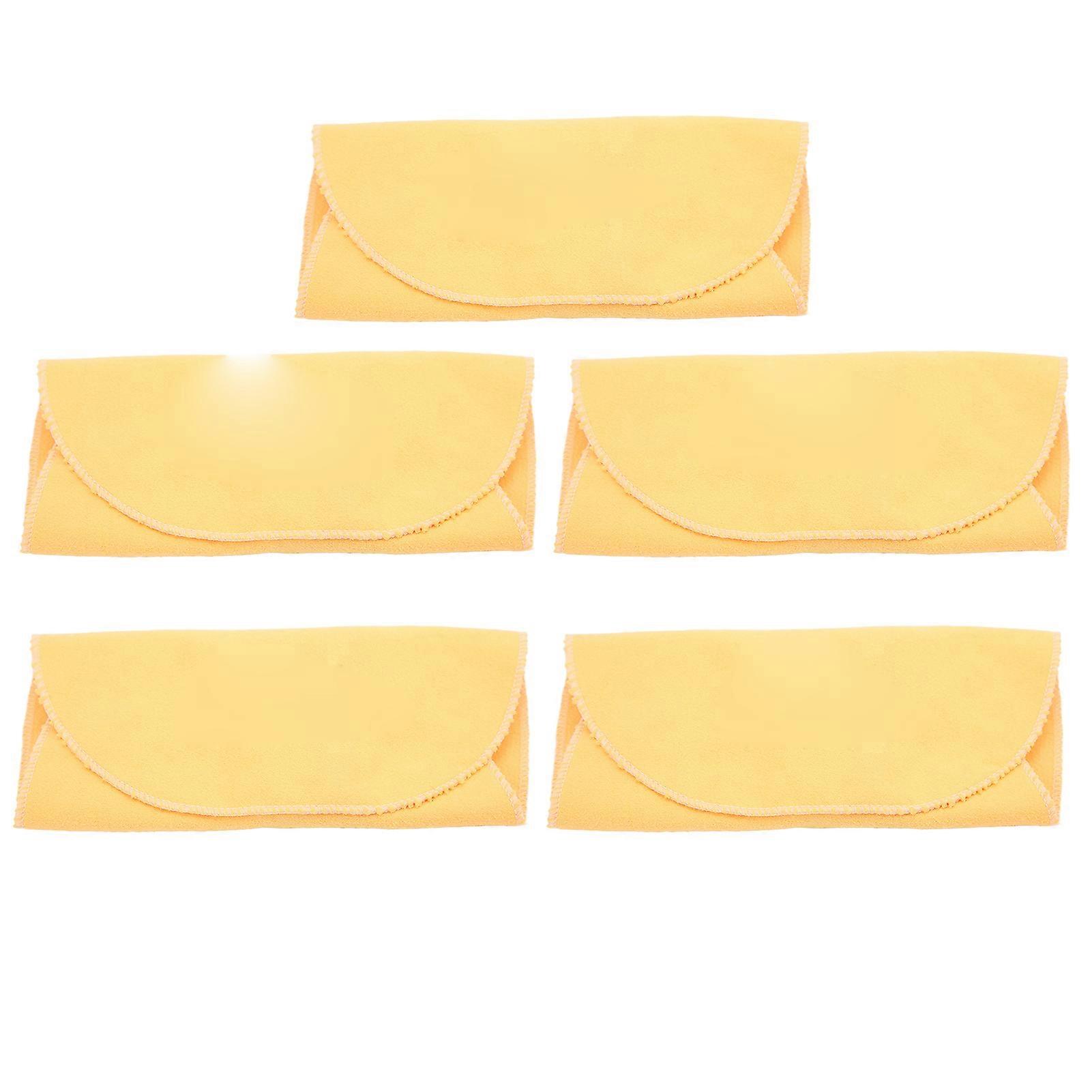 5 Pcs Tampon De Nettoyage De Chiffon Bonne Absorption D’eau Lavable À Usage Répété Doux Flûte Kit De Nettoyage pour Saxophone Clarinette