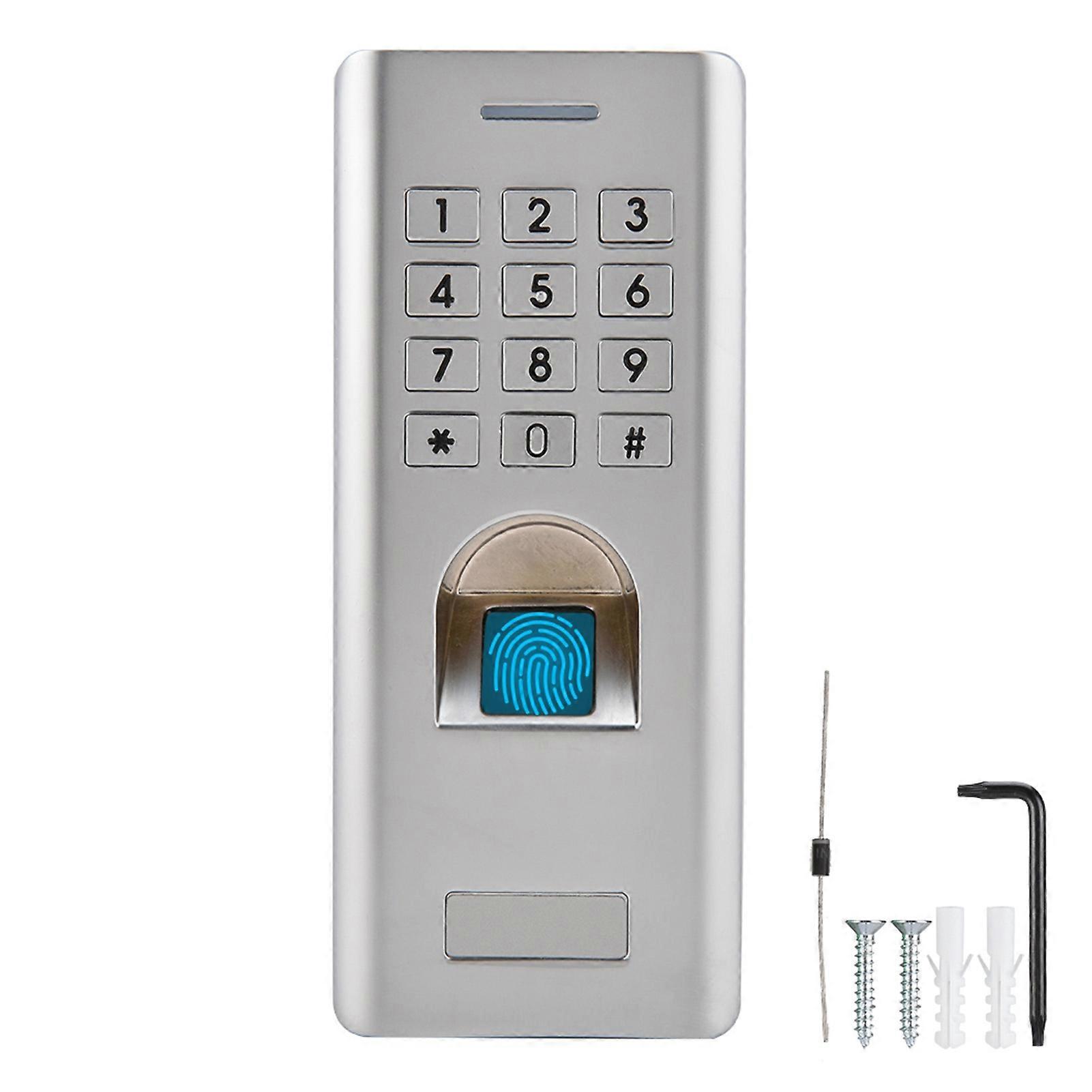 Waterproof Fingerprint Reader Password Door Access Control Keypad Security Entry