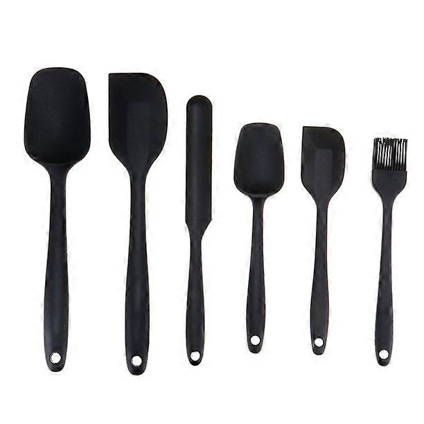 6-Pack Kitchen Silicone Cooking Utensils Set Non-Stick Spatula