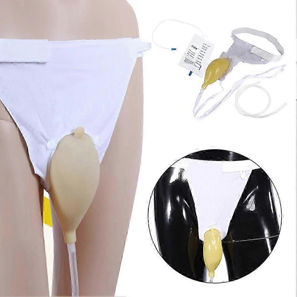 Male Reuseable Soft Urinal Bag Kit Sturdy Spill Proof Pee Collectors for Urinary Urgency