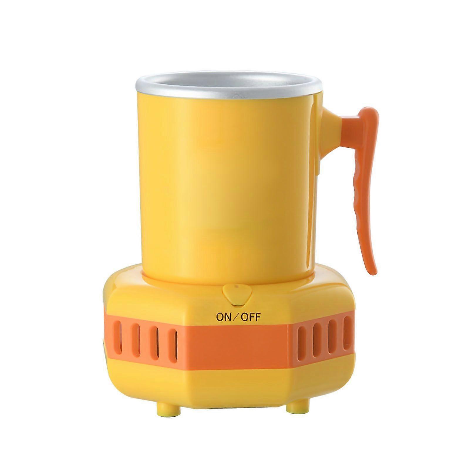 Fast Cooling Cup Portable Yellow Duck Pattern Anti Slip Handle Desktop Mini Drink Chiller for Office Cup Without Base
