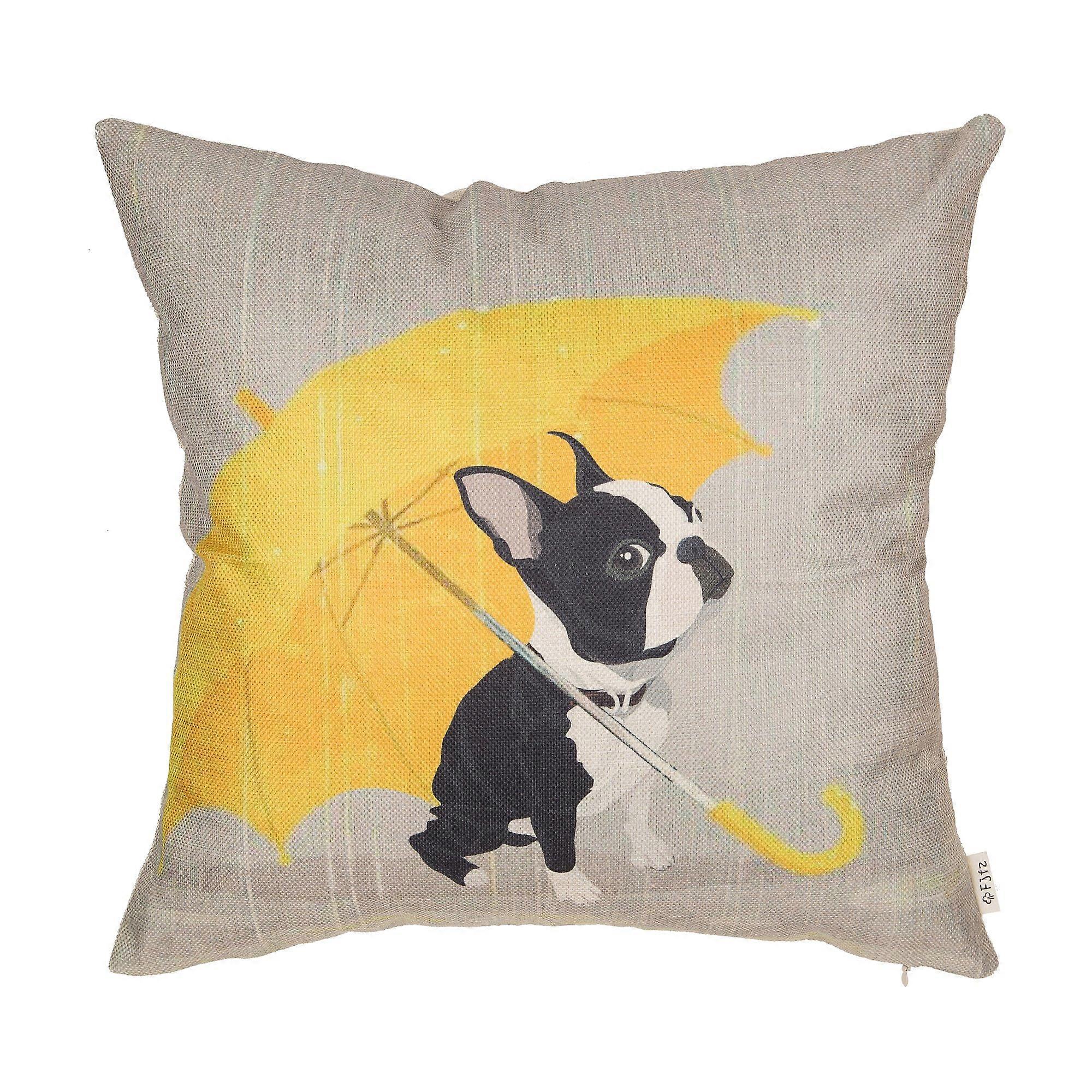 Cute Throw Pillow Case for Sofa Couch 18"x18" Decorative Cushion Cover in Soft Fabric, Modern Style, Various Colors