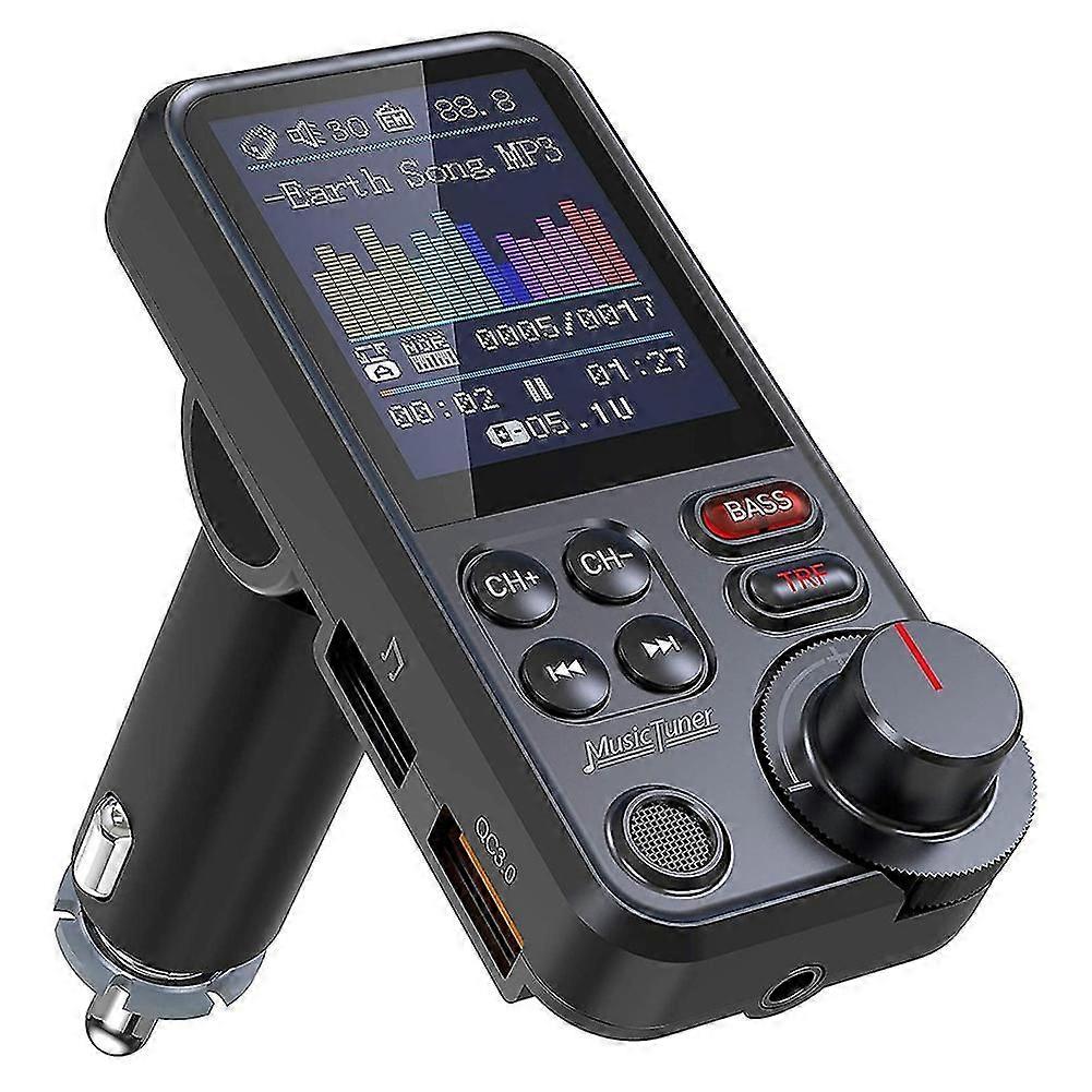 Bt93 Car Mp3 Player U Disk Music Bluetooth 5.0 Fm Transmitter Eq Mode Adjustment Usb Car Fast Charg