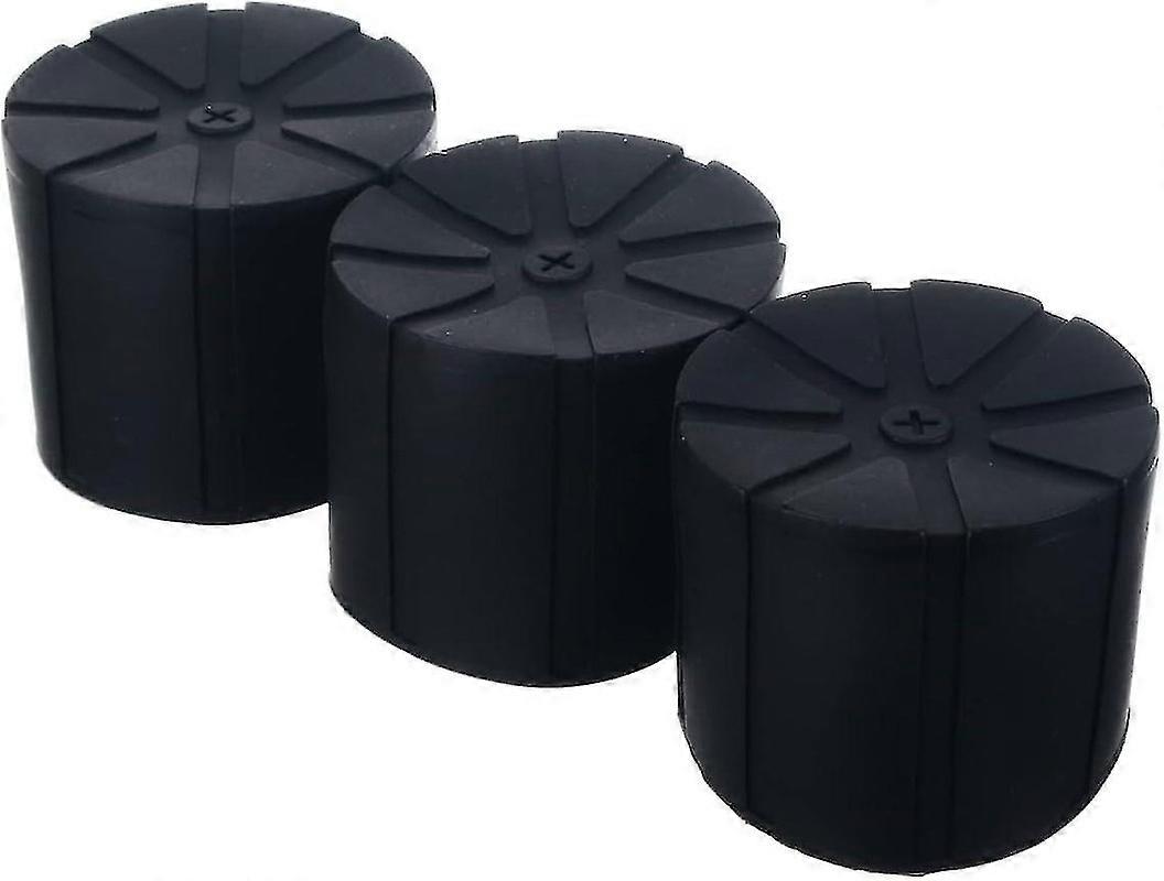 Lot de 3 caches d'objectif universels en silicone étanches pour objectifs d'appareil photo reflex numériques 65-110 mm