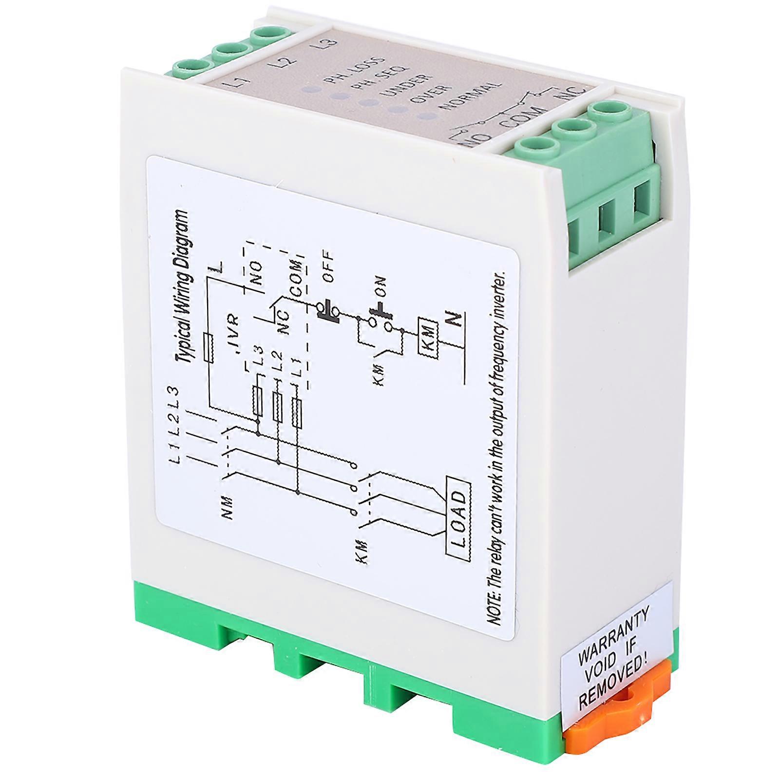 440VAC Three Phase Power Monitoring Relay, Overvoltage and Undervoltage Phase Sequence Protector