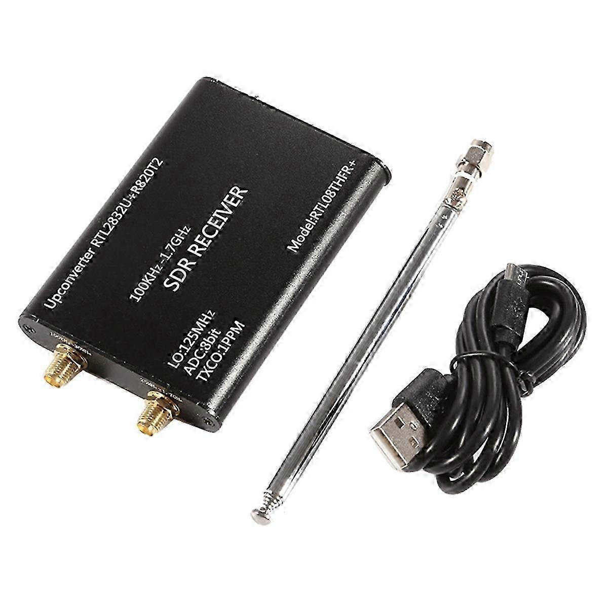 100KHz-1.7GHz RTL-SDR Receiver Upconverter RTL2832U+R820T2 1PPM TXCO SDR Radio Receiver compatible A