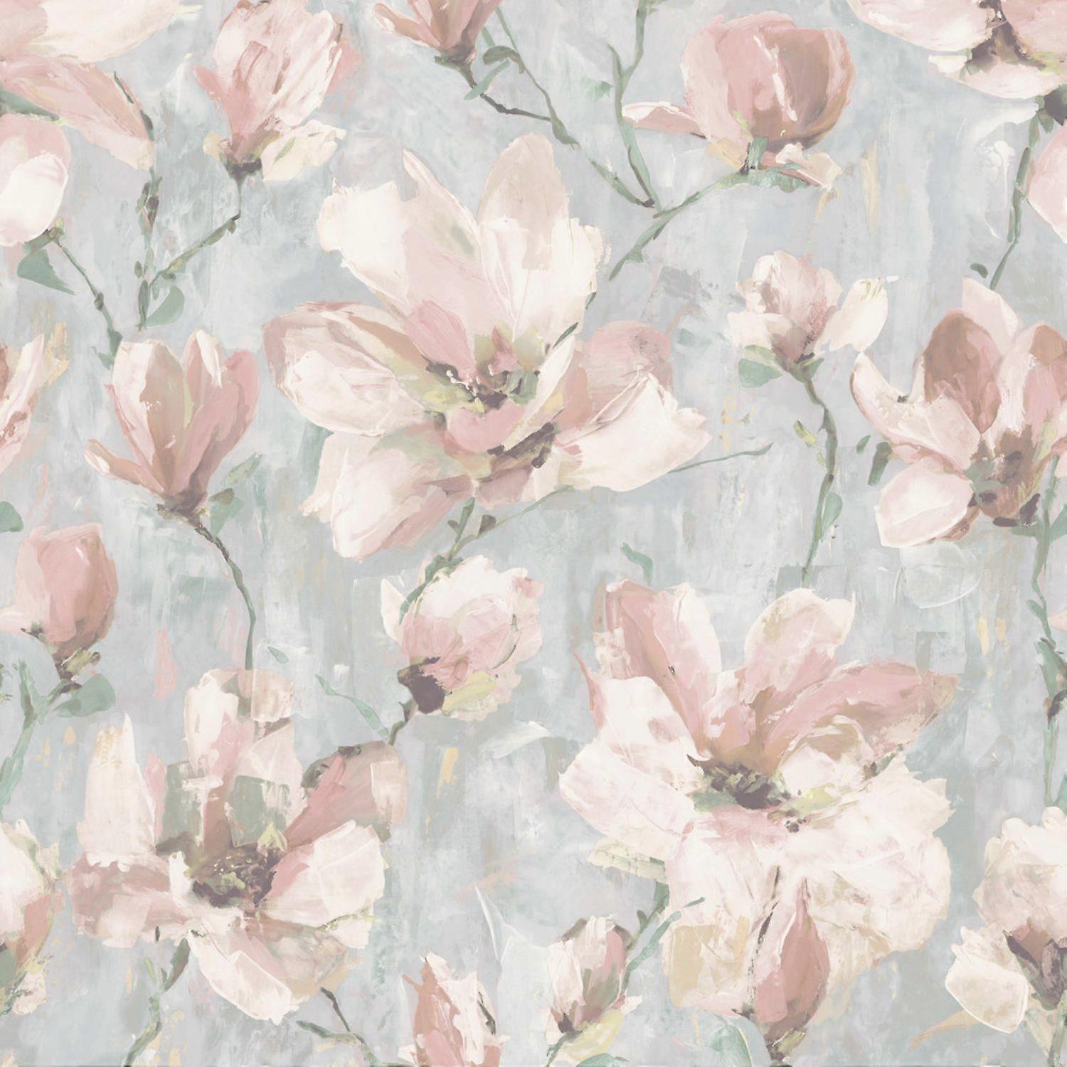 Grandeco Camilla Floral Blush Wallpaper