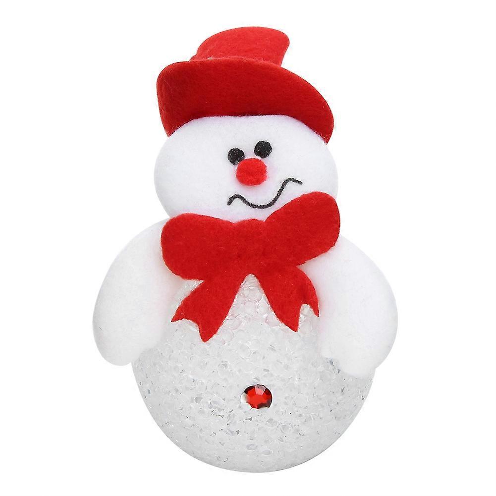 Cute Shape Christmas Luminous Night Lights Ornament for Tree - Hanging Snowman Decor with LED Feature 8.5 Inches