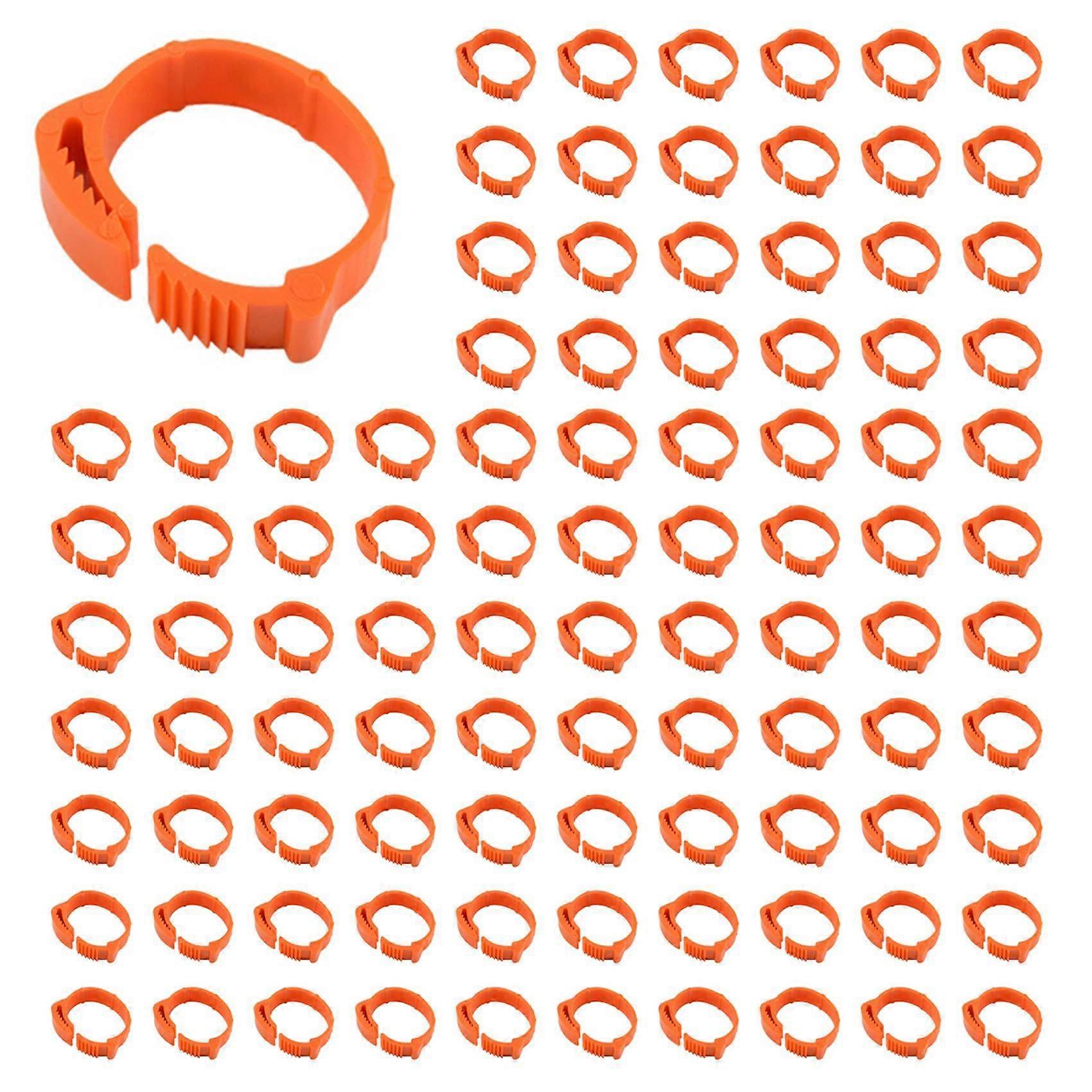 300Pcs Chicken Identification Leg Bands Tags Poultry Leg Bands Bird Leg Bands Duck Leg Bands Clip-o